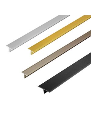 Dural T-Floor Transition Profile for Level Height Floors (See Options)