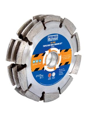 Premier Diamond P6-TWC Triple Disc Wall Chasing Blade 125mm DP19120