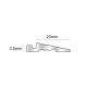 Genesis NNL02 Clip Ramp Connector for NHD Profiles 3.22m